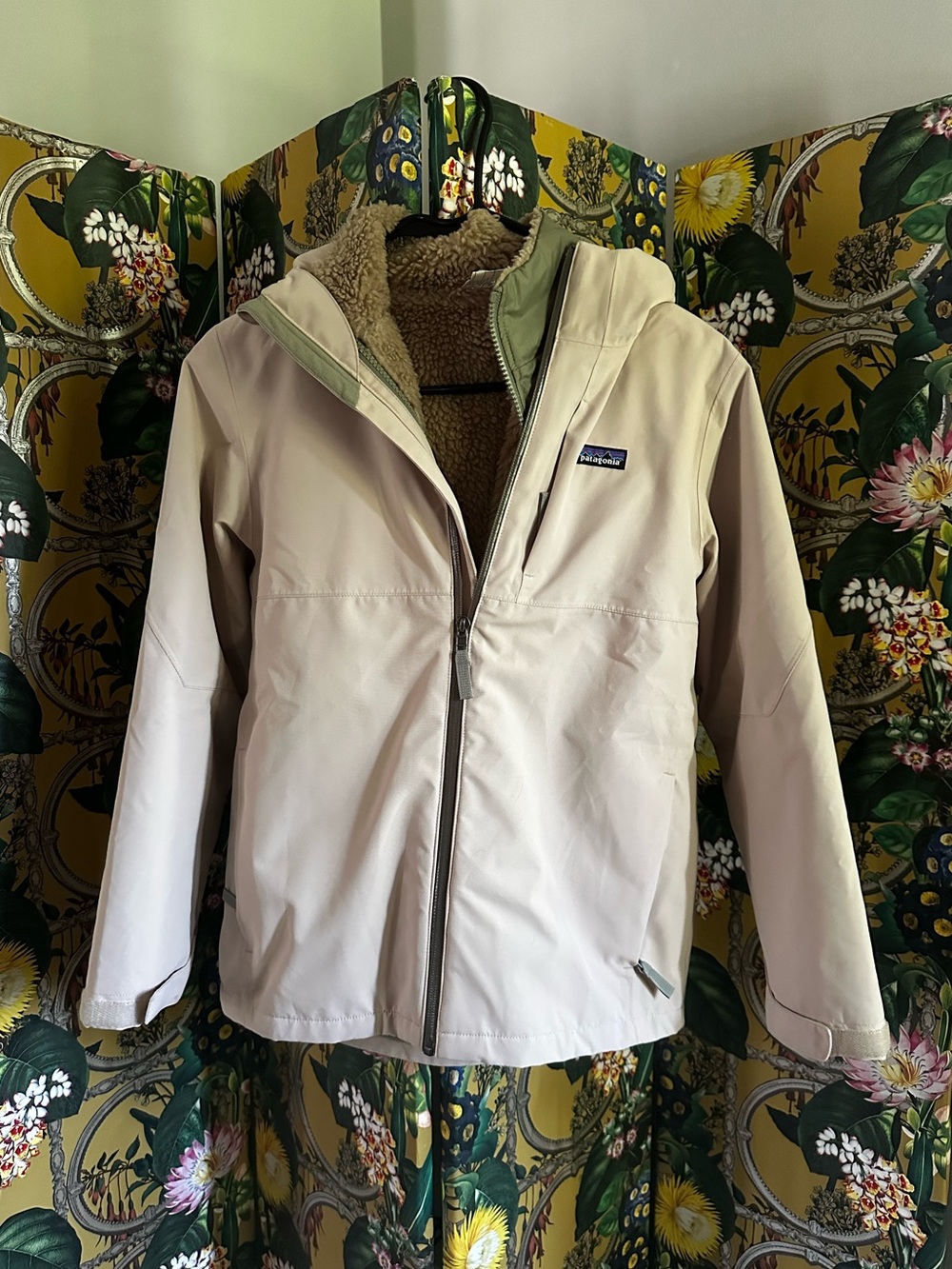 Patagonia 4-in-1 Everyday Jacket Boys winter Sherpa Lined Jacket Size L 12